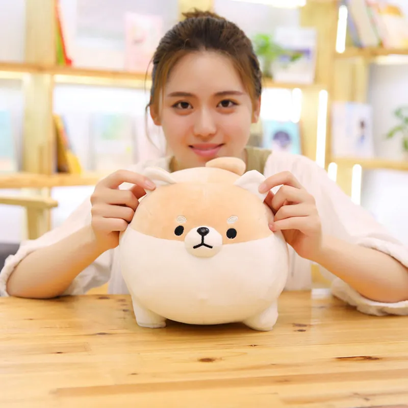 
New 40cm Cute Shiba Inu Dog Plush Toy Stuffed Soft Animal Corgi Chai Pillow Christmas Gift for Kids Kawaii Valentine Present 