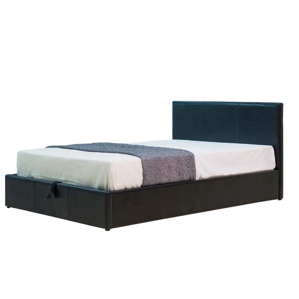 
latest leather designs gas lift storage queen bed frame 