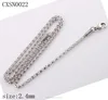 2015 Yiwu Alibaba 316l Women's Stainless Steel Silver Chain Necklace