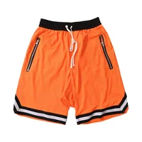 

Men Polyester Mesh Gym Running Football Basketball Training Short Pants,Drop Crotch Sports Shorts With Zip Pockets