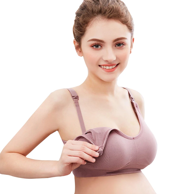 

Seamless Front Open Cup Sexy Adult Hand Free Maternity Breastfeeding Breast Feeding Pregnant Women Push Up Ladies Nursing Bra, N/a
