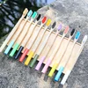 Eco- friendly Charcoal Bristles OEM Bamboo Toothbrush Natural Eco-friendly Biodegradable Wooden Bamboo Toothbrush