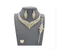 

A01-Xuping Jewelry Wholesale Latest Luxury Style Jewelry Set with 18K Gold Plated