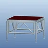 aluminum frame height adjustable portable acrylic assemble folding layer touring stage truss platform for wedding event
