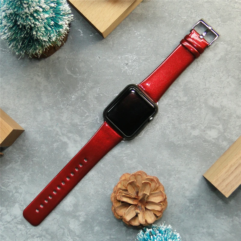 

Hot Selling Smart Watch Band For Apple Genuine Leather Watch Bracelet, Customized