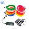 Custom Size Battery Powered EL Wire Light Strip for Sewing Onto Other Items such as EL Luminous Jacket Vest Coat Tent Bag etc