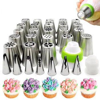 Cake Decorating Supplies 12 Russian Piping Tips 8 Icing