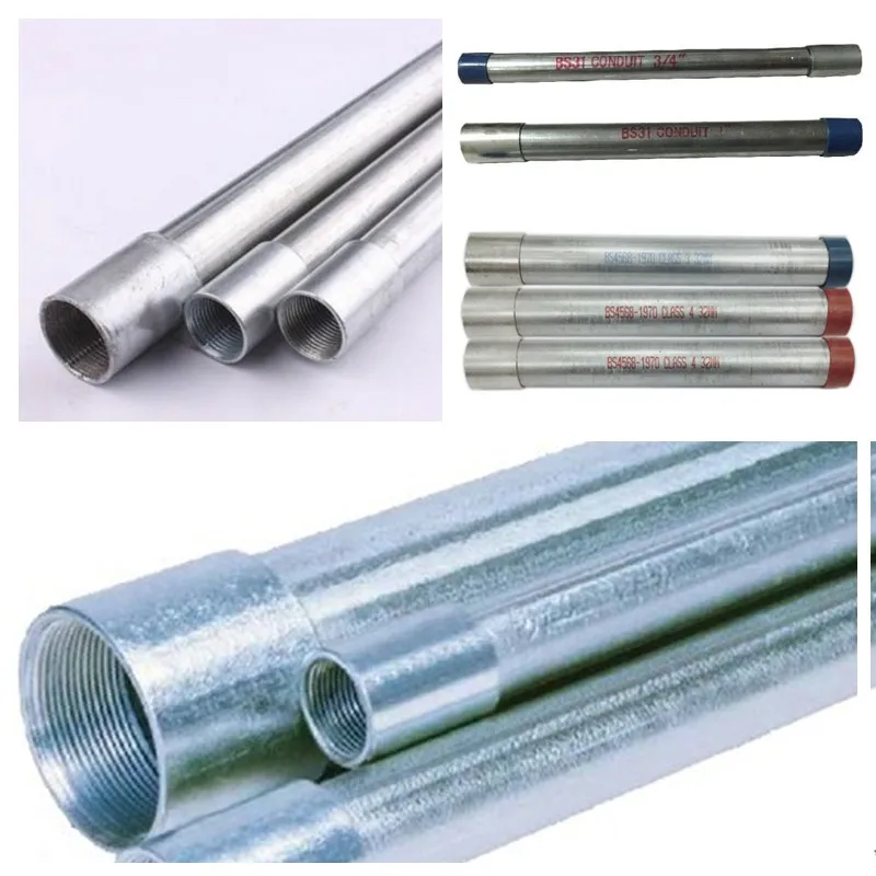 Galvanized Steel Electrical Resistance Welding Gi Pipes Emt Conduit