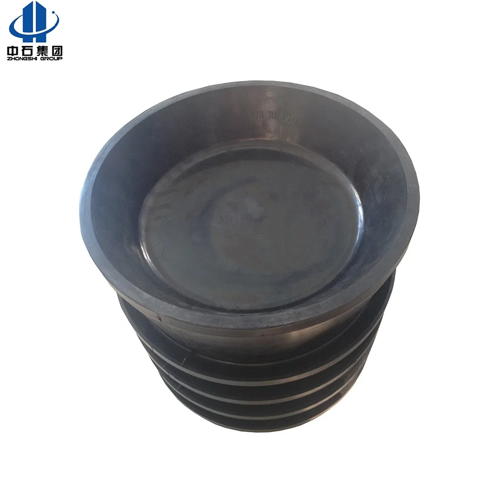 
oilfield conventional 18 5/8' top and bottom cementing wiper rubber plug 