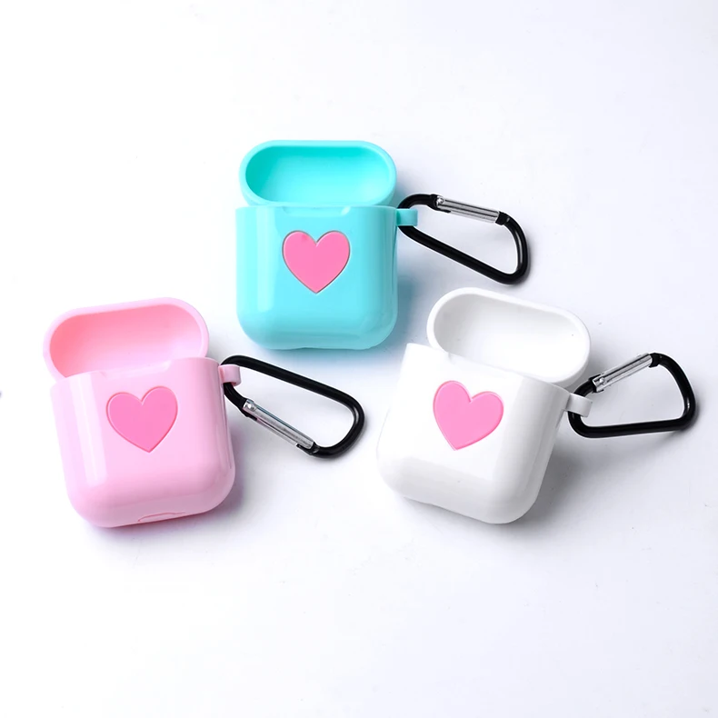 

TPU Heart Earphone Protective Charging Case Cover Skin Cover Case for AirPod