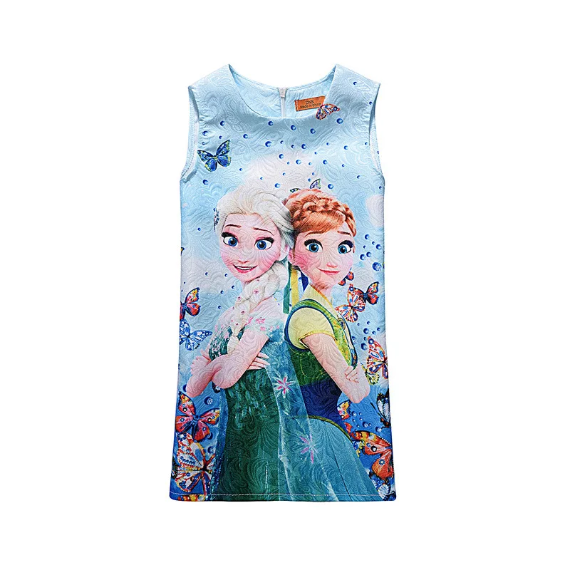 

wholesale factory frozen elsa anna dress for girl