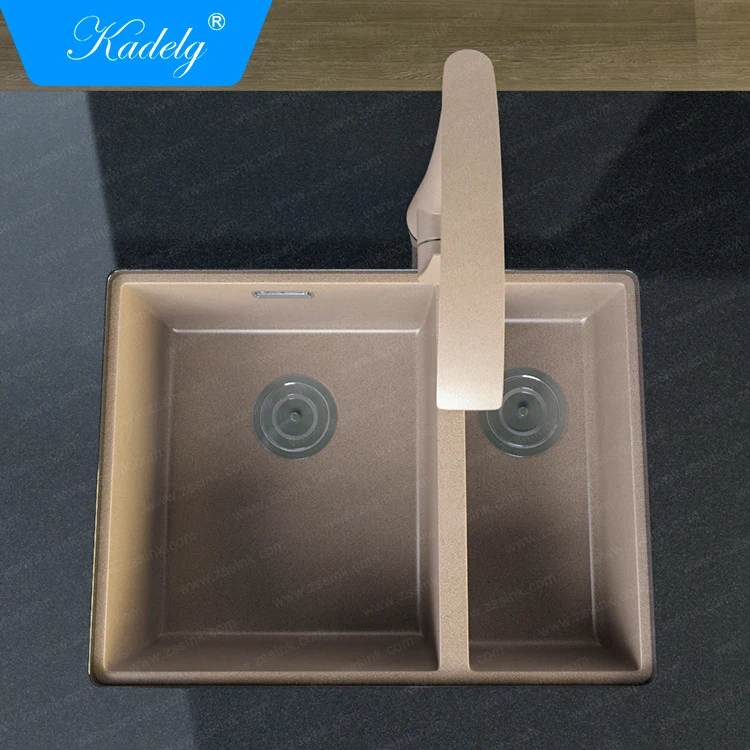 Easy Cleaning Commercial Price Kitchen Double Quartz Restaurant Sink
