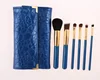 6-pc Blue beauty make-up brush set natural cosmetic brushes IN STOCK