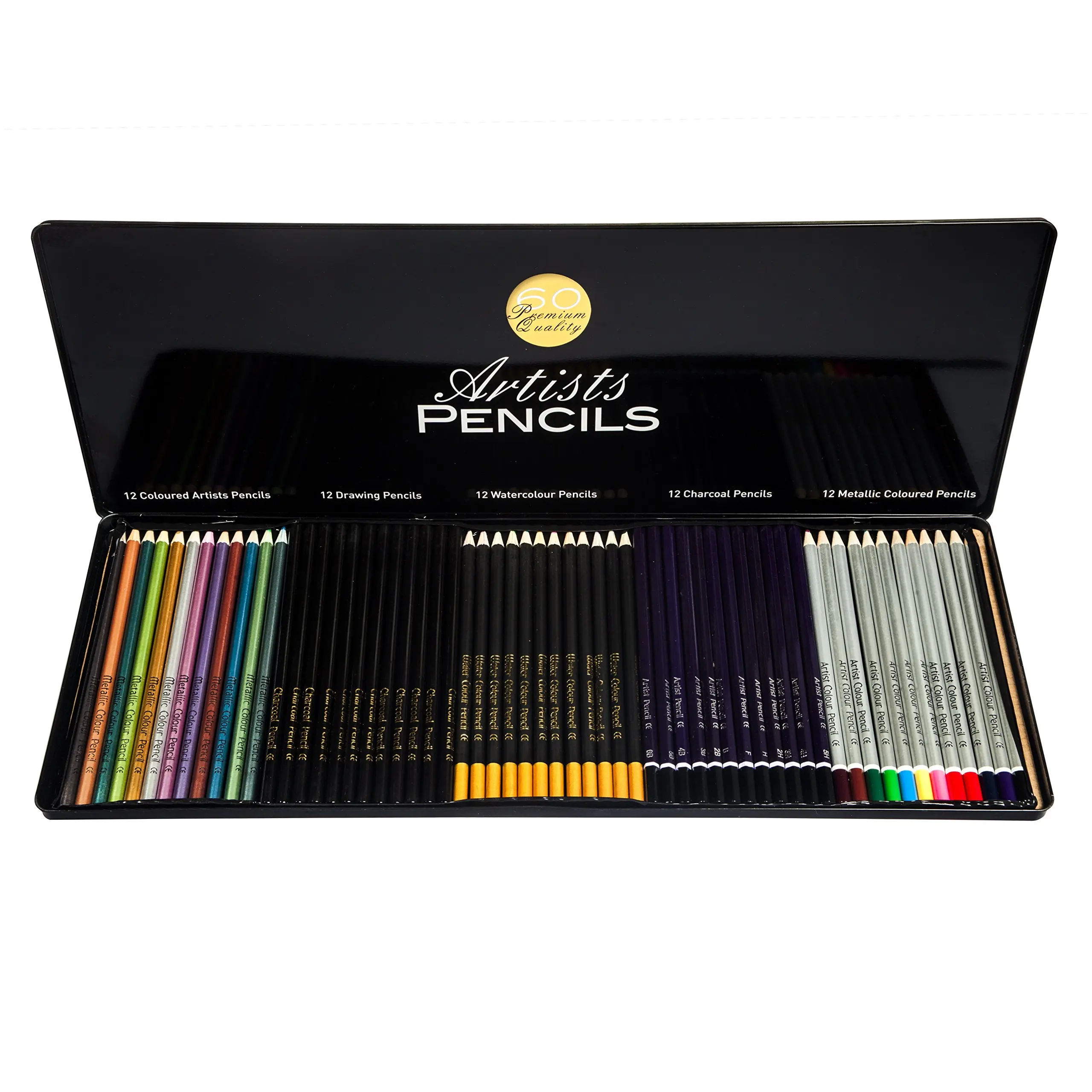 Buy Colore Premium Art Pencils Pack – 50 Assorted Pencil Set for