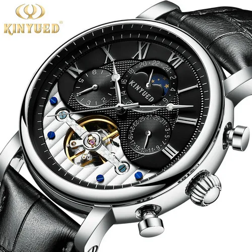 KINYUED J018 Men Automatic Mechanical Luxury Brand Date Show Watches Wrist