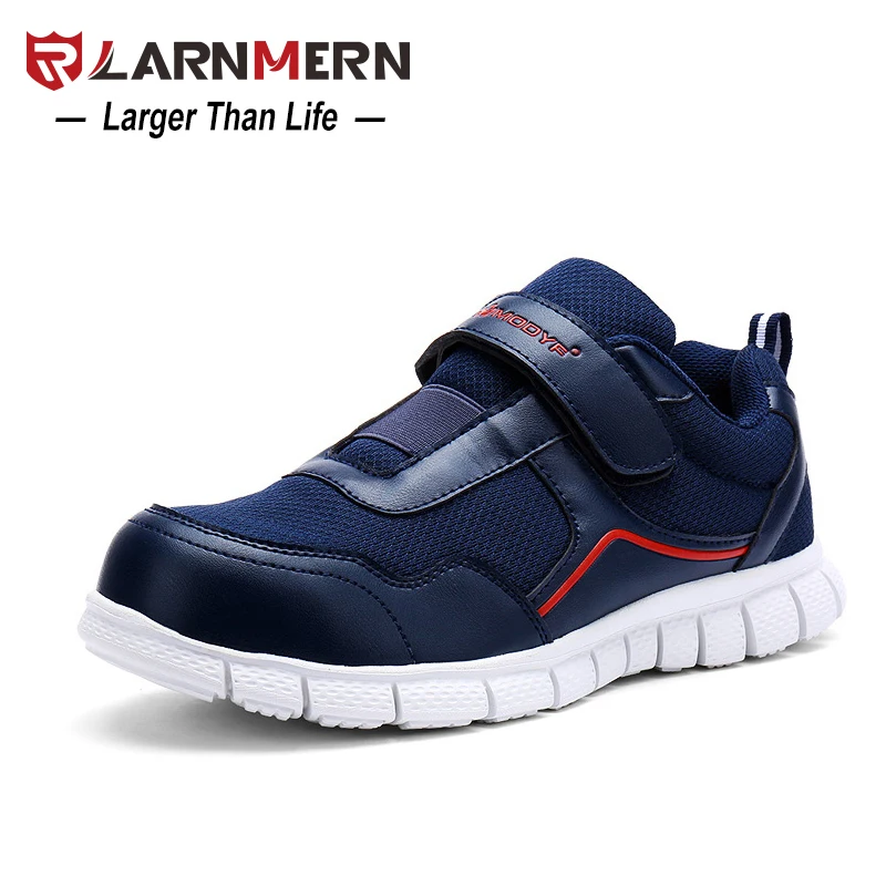 

LARNMERN Anti-smashing Steel Toe Safety Lightweight Breathable Men's Work Shoes Non Slip Puncture Proof Footwear With Magic Tape