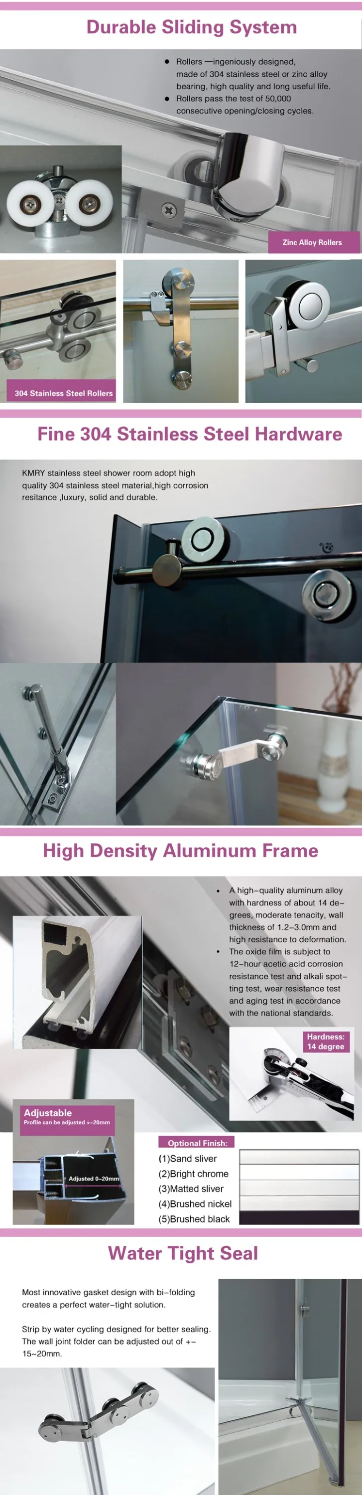 fiberglass Glass Shower Doors