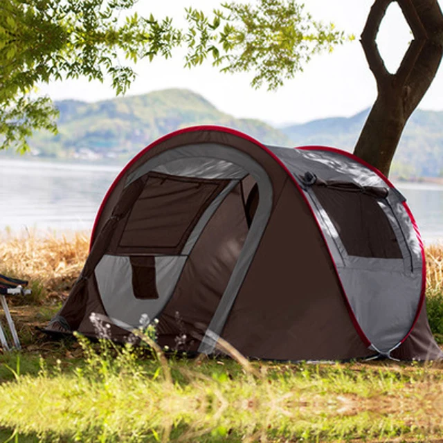 C01-CC039 Outdoor luxury automatic large capacity camping pop up tent