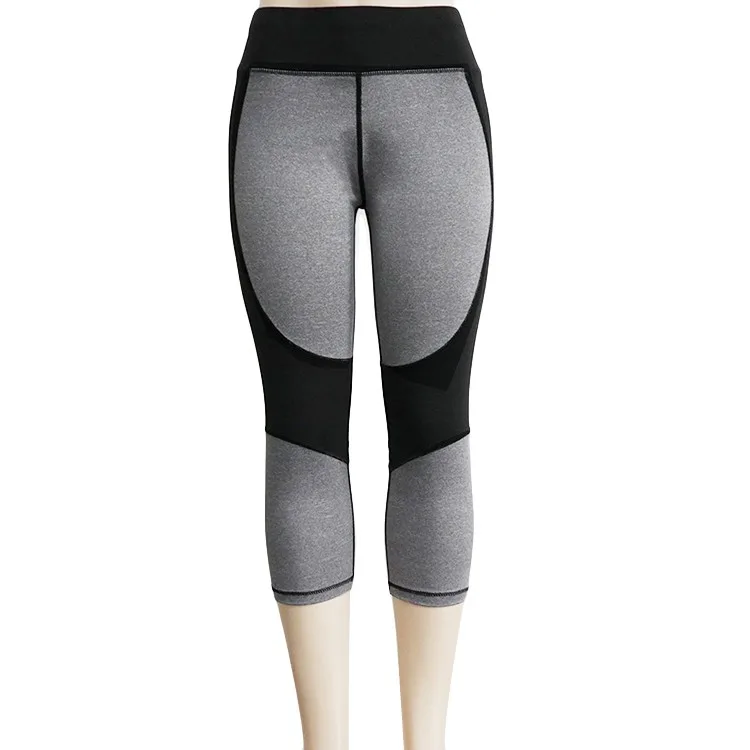 Women Mesh Workout Yoga Pants Gym Leggings Running Capri Sport Tights ...