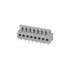 PCB push button screwless electrical clamp connector