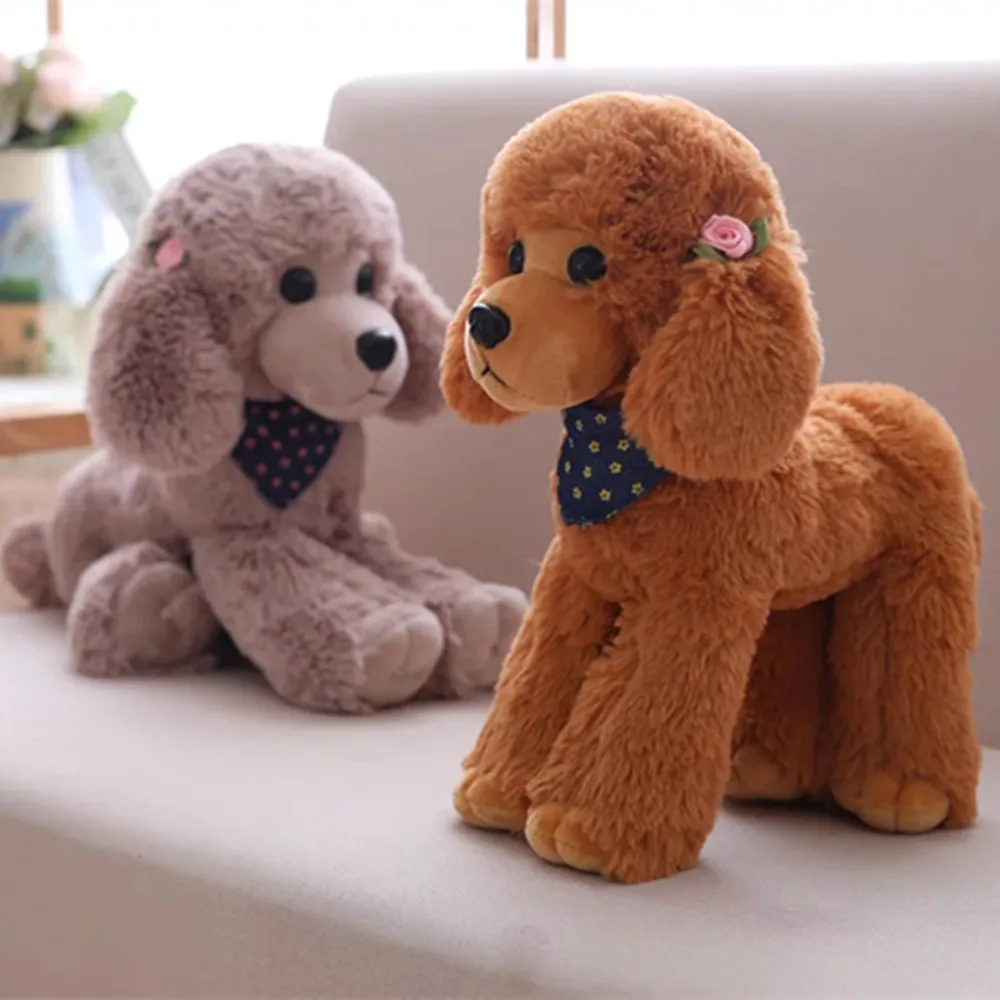 Peluche En Forme D Animal Jouet Creatif Et Mignon Chien Realiste Avec Echarpe Idee Cadeau Pour Enfants Vente En Gros 50 Cm Buy En Peluche Jouet Mignon Animal En Peluche Chien Realiste Avec Echarpe Cadeau Pour Enfants En Peluche