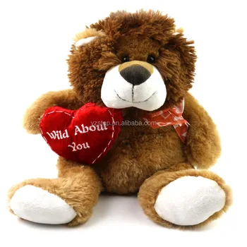 lion valentine plush