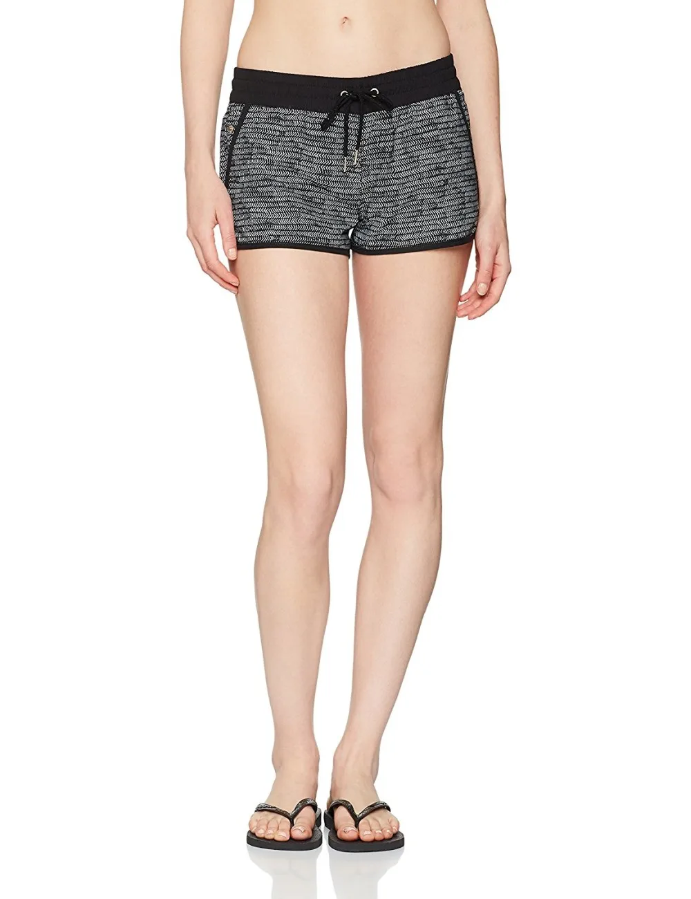 Sbart New Arrival High Quality Womens Board Shorts Black And White