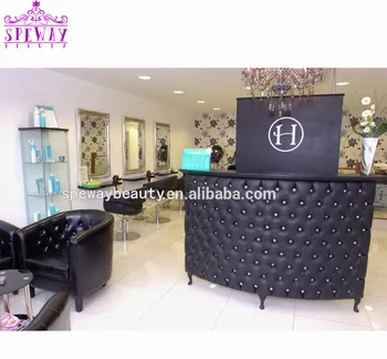 2019 Modern Curve Front Counter Reception Desk For Beauty Hair