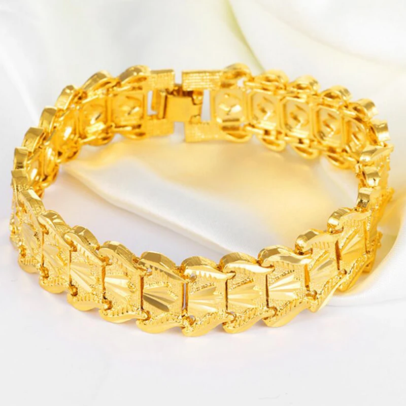 Wholesale 18k Gold Plated Bracelets Bangles For Men - Buy Gold Plated ...