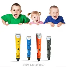 2016 DEWANG First Generation + 2nd 3D magic pen With 20Color 5MABS Filament and free nozzle best 3d printer tablet lcds for kids