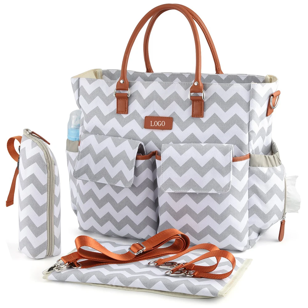

Custom portable adjustable strap polyester daysun diaper bag, Black