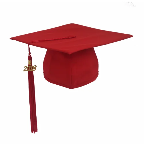 Childrens Matte Red Graduation Cap Buy Childrens Graduation Capred