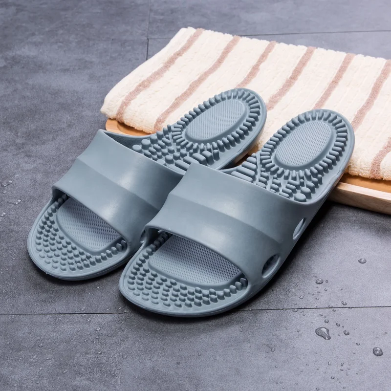 

2019 chinese latest EVA slider couple unisex massage slippers indoor bathroom hotel slippers for lady leaky slippers wholesale