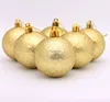 6cm plastic dusting christmas ball for christmas decoration