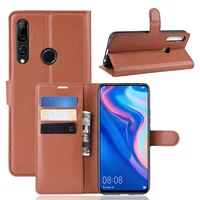 

Fashion Litchi Leather Case for Huawei Y9 Prime 2019 Flip Wallet Case Protective Cell Phone Covers Case for Huawei Y9 Prime 2019