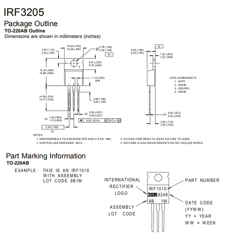 Irf3205 datasheet