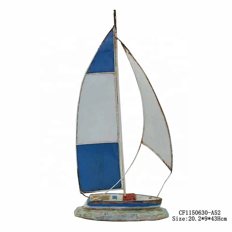 Resin sailboat decor pirate ship model  hand painted sailing ship model details