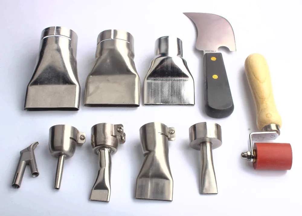 40mm 60 Degree Angled Wide Slot Weld Nozzle For Plastic Hot Air Heat