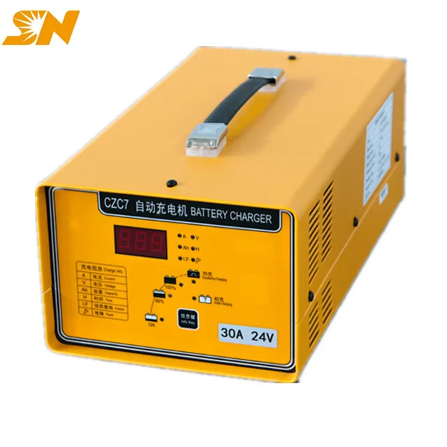 
Shineng CZC7 12v 10 amp high frequency battery charger for nissan leaf forklift agv ev golf cart and so on 