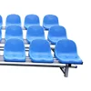 three-row simple stand half back molded Seat portable bleacher