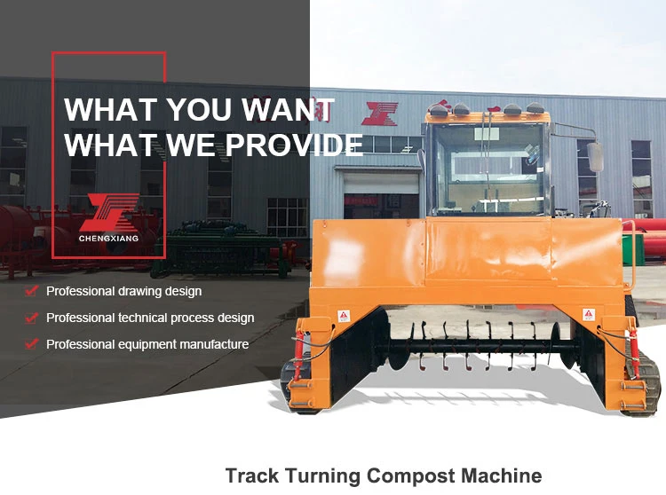 crawler walking compost turner