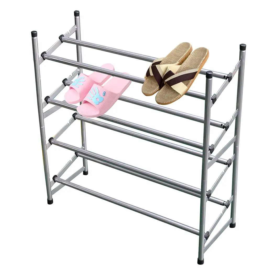 Buy Hlc 4 Tiers Stackable Metal Shoe Rack Adjustable For Adults And Children In Cheap Price On Alibaba Com