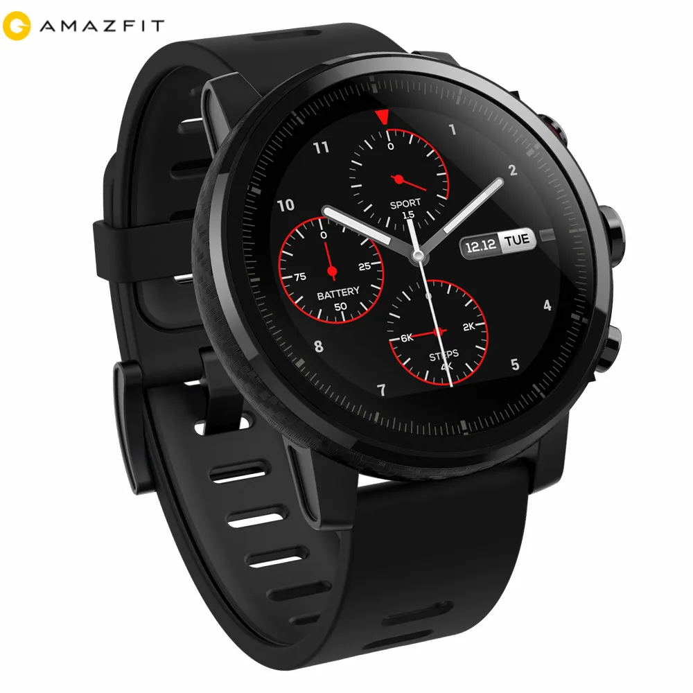 

Amazfit Stratos Multisport Smartwatch with VO2max, All-Day Heart Rate ,Activity Tracking, GPS, 5 ATM Waterproof,Phone Free Music
