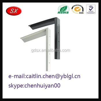 Excellent Quality Heavy Duty Countertop Folding Iron L Shape Shelf