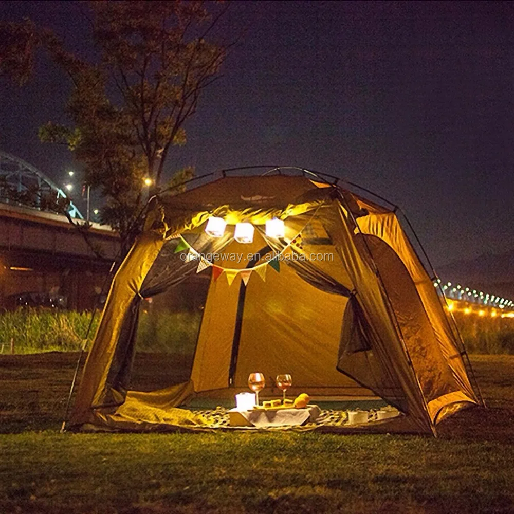 Dropship Solar Camp Lamp; Led Rechargeable Light Usb Camping