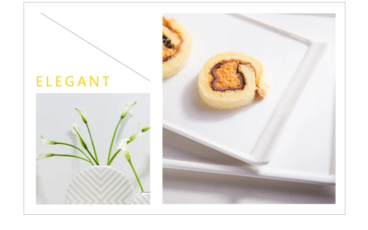 Porzellan Geschirr White Unique Porcelain Dinner Plate Set