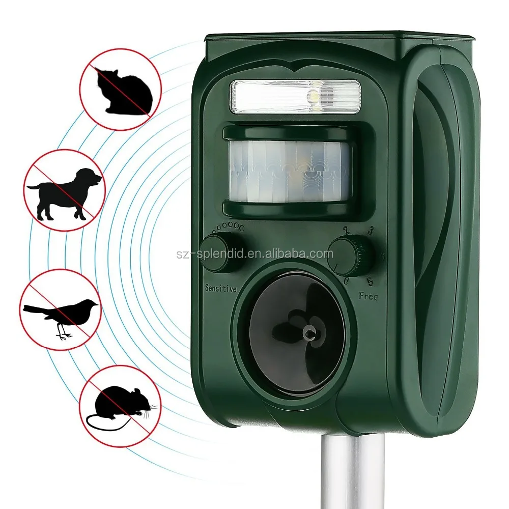 

GH-501 Amazon top selling solar animal repellent, Green or oem