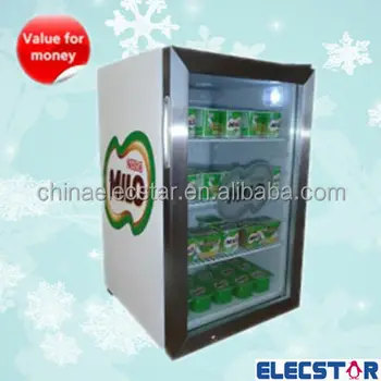 Glass Door Mini Bar Fridge Countertop Cooler Beverage Cooler Soft