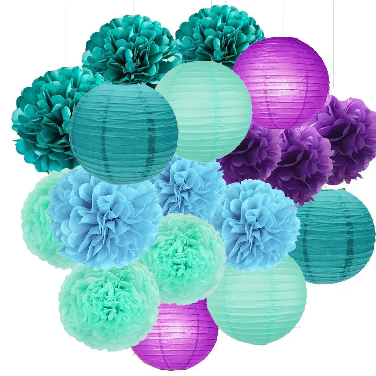 Buy Mermaid Party Decorations Under The Sea Party Supplies 36pcs