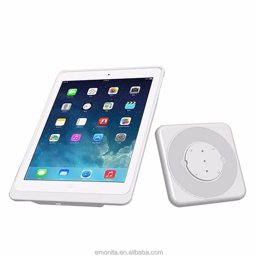 

Wall mounted and Charger Wall station charger tablet stand for 9.7 ipad, White